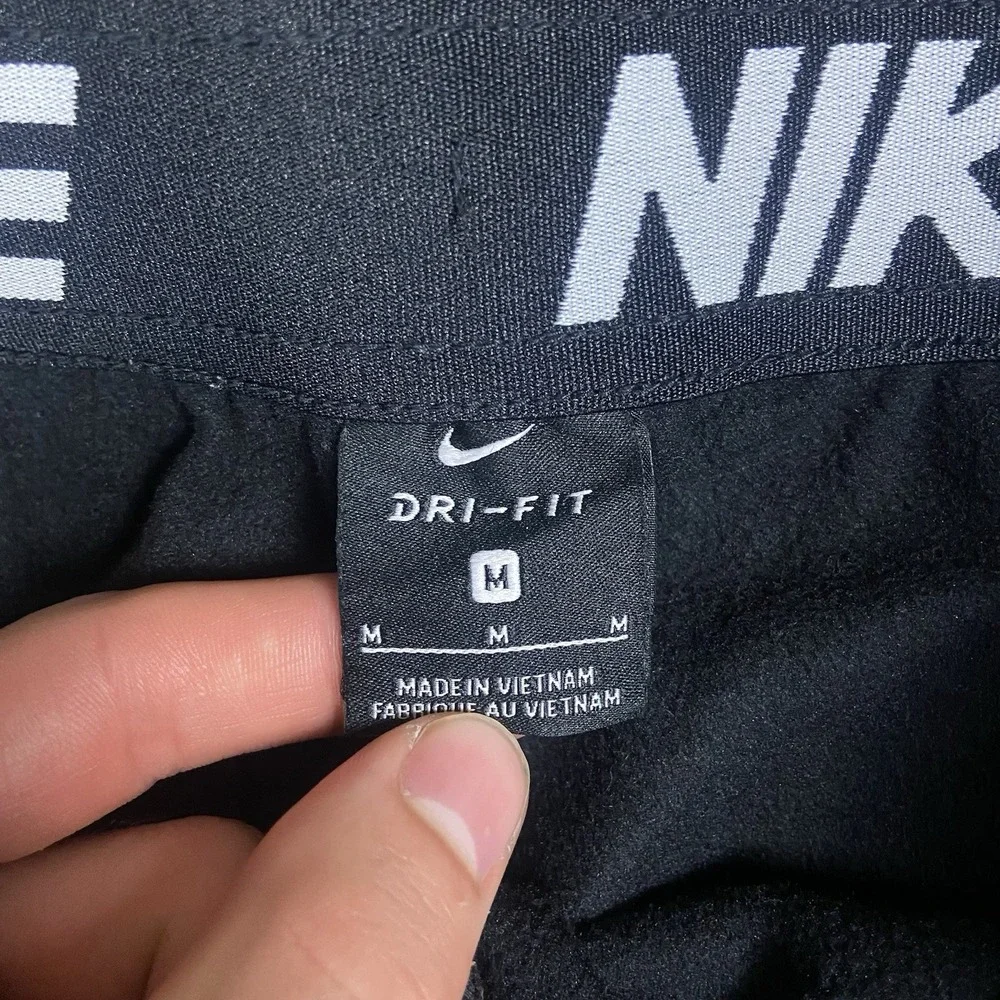 Nike DRI-Fit Fleece Lined Joggers Size Medium Black Training Pants 800191-010‎